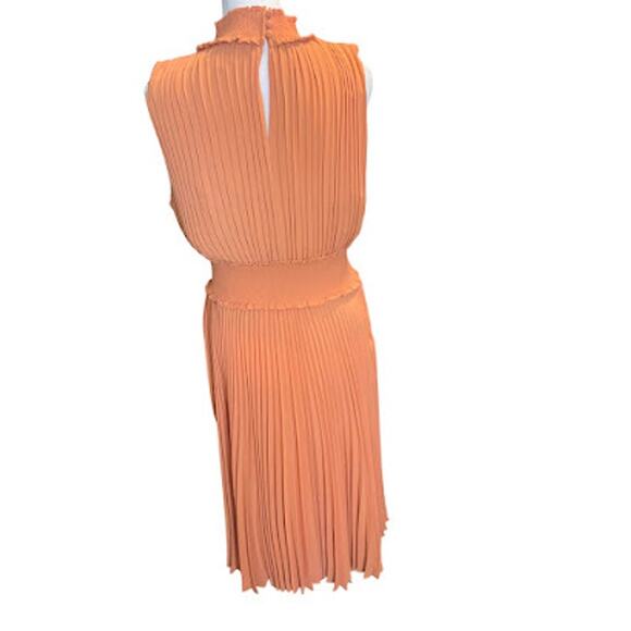 Nanette Nanette Lapore Pleated Midi Dress with Smocked Neck & Waist, Size 10 NWT - Picture 6 of 6